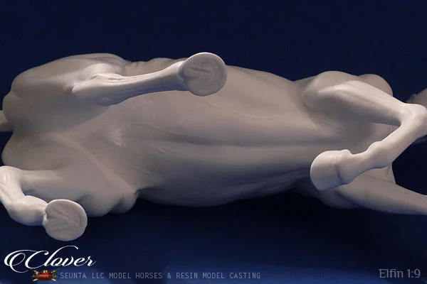 clover, artist resin model horse