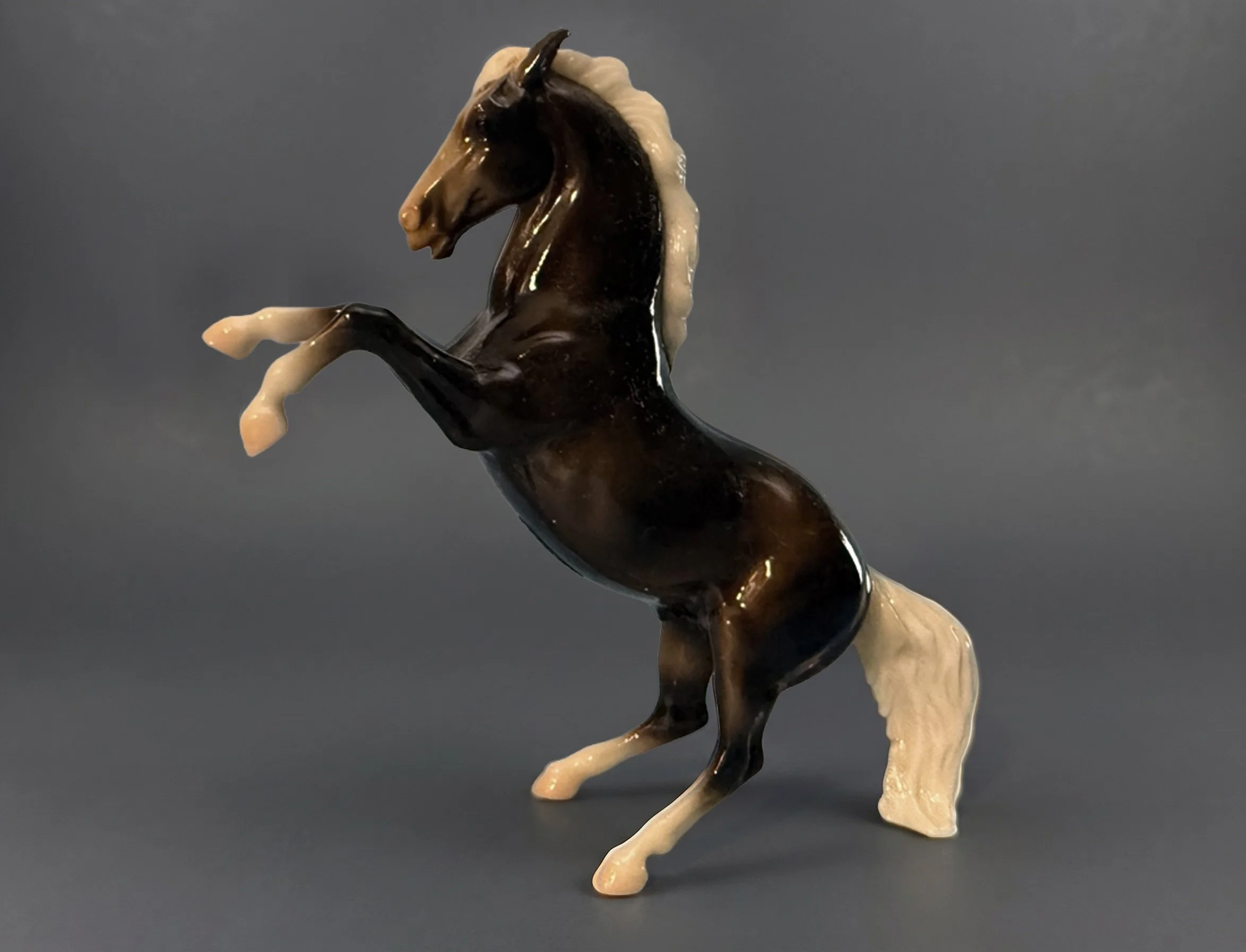 Charcoal Fighting Stallion