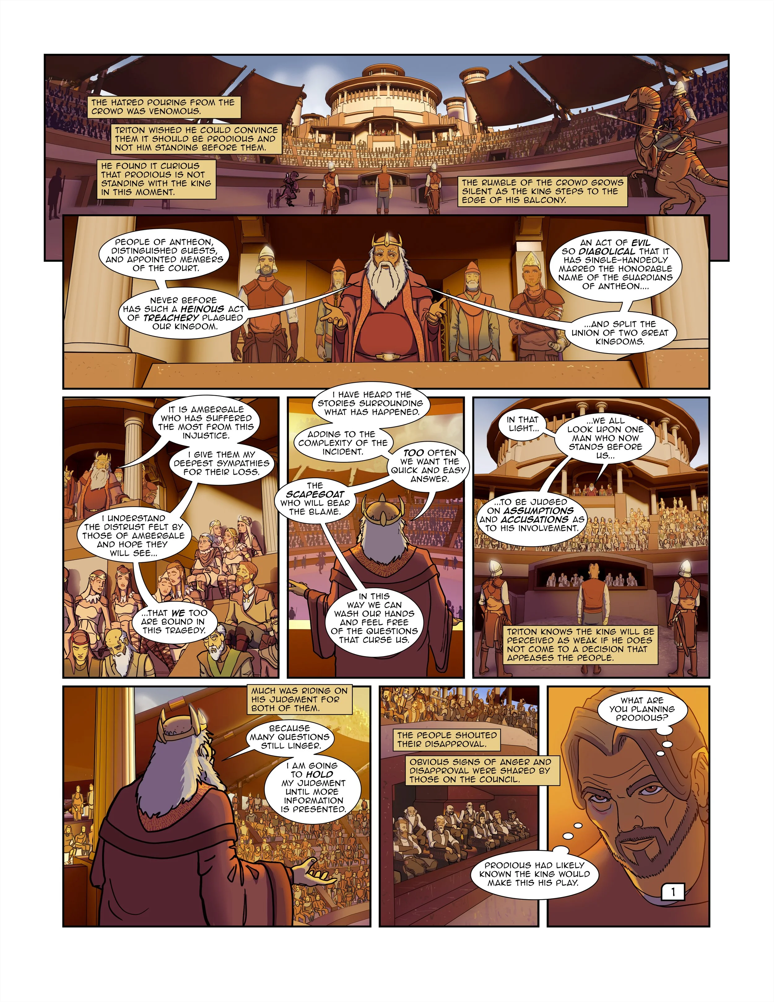 PAGE 1 - THE WIZARDS OF PANGEA