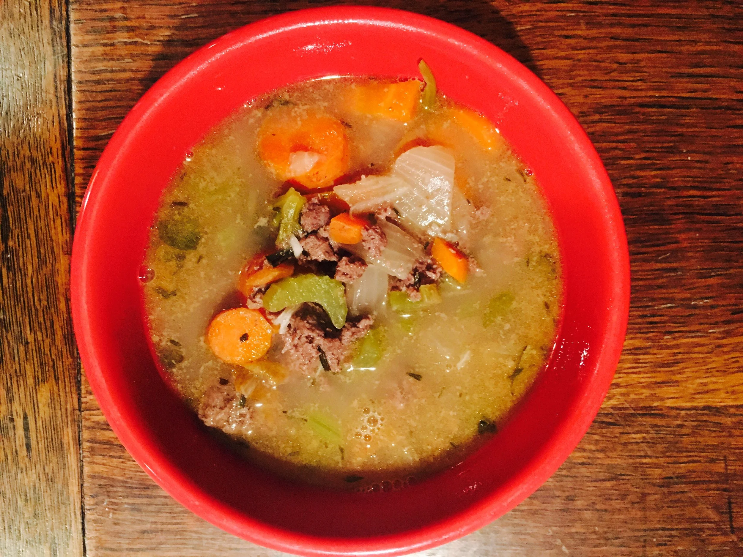 Rich healthy fat Golden Bear Soup
