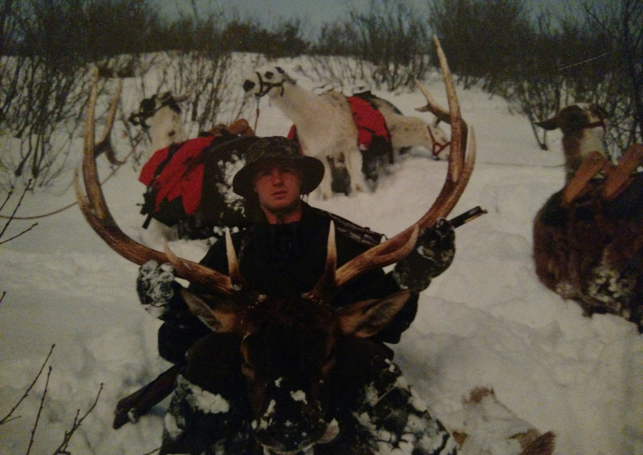 Elk hunting Idaho, early 1990s.