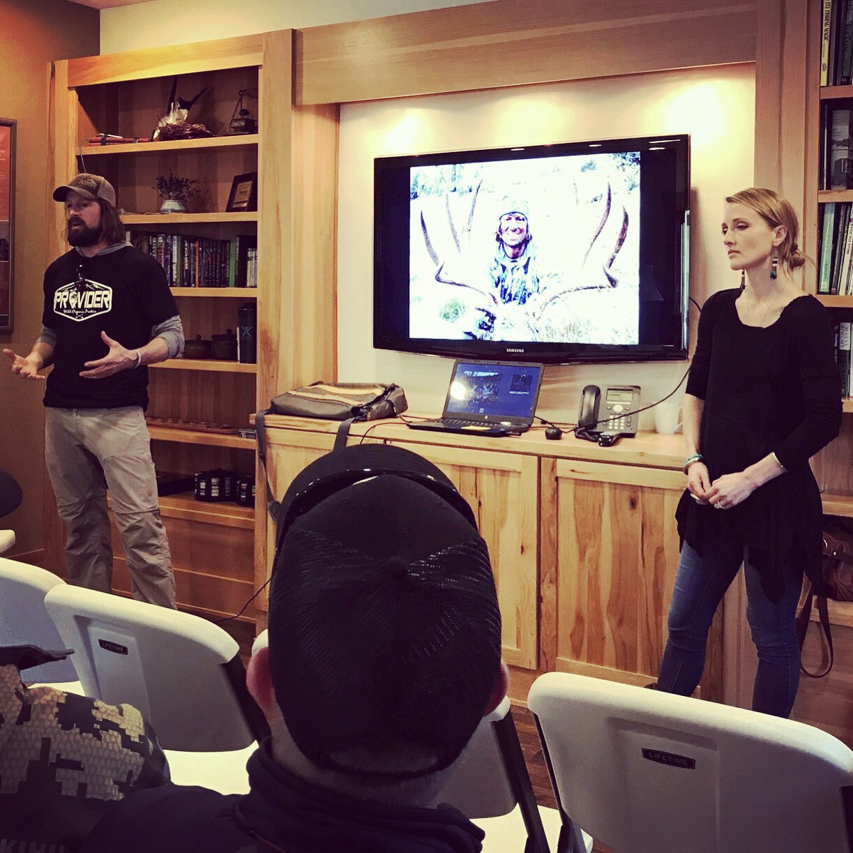 Sharing at Red's Fly Shop Rendezvous 2017 about the HHH lifestyle.