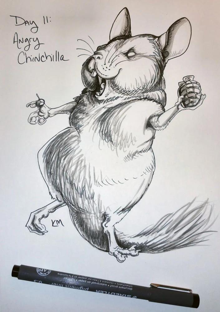 Day 11: Angry Chinchilla