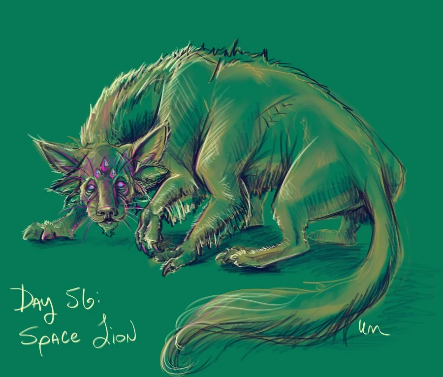 Day 56: Space Lion