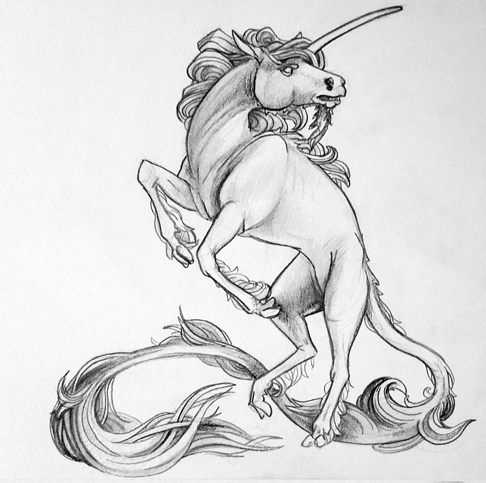 Week 10: Various Sketches: Unicorn