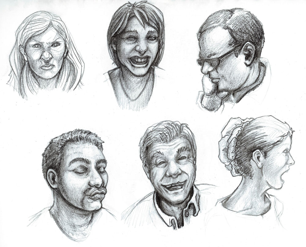 Week 10: Various Sketches: Expression Study