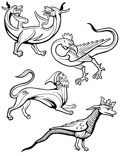 Medieval Marginalia: Medium Guys