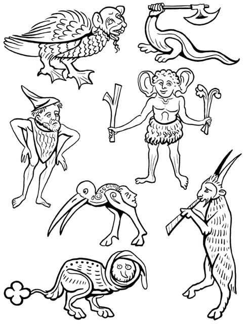 Medieval Marginalia: Lil Guys