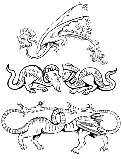 Medieval Marginalia: Large Designs