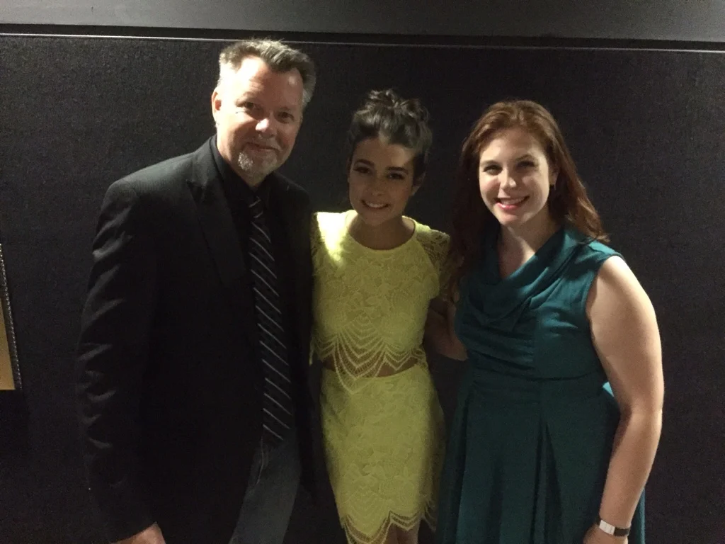 The Dog Lover Premiere Featured in this photo is Editor Brett Hedlund, Lead Actress Allison Paige, and Assistant Editor Sarah Furie.