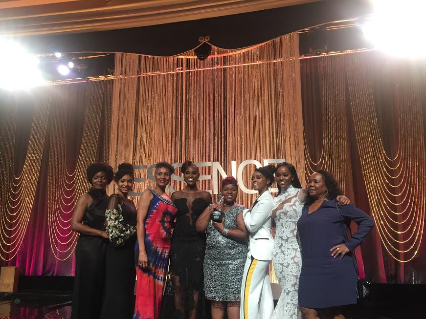 Essence Black Women In Hollywood Gala, winners with their momma's 