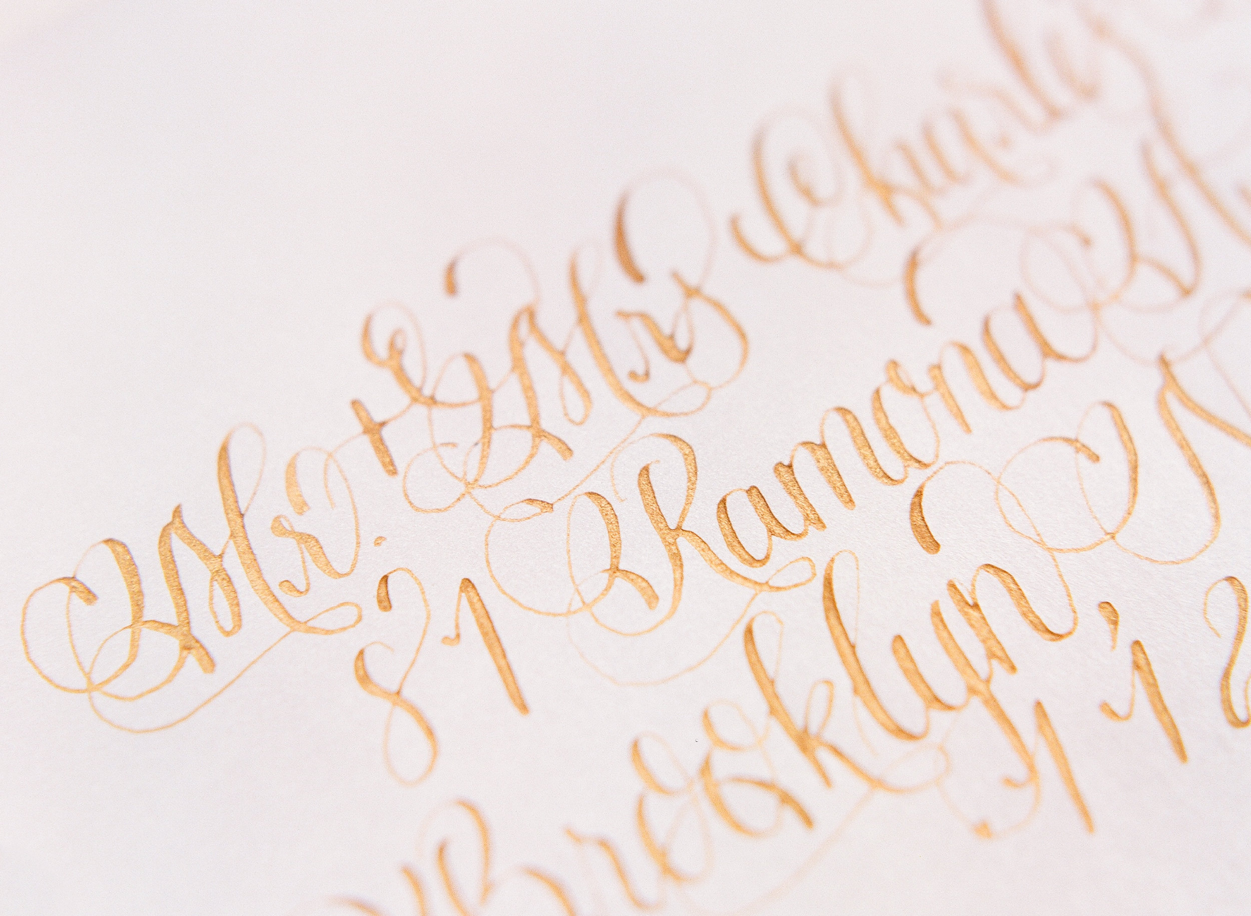 Calligraphy — Emily Kathryn Paper & Custom Design Wedding Invitations