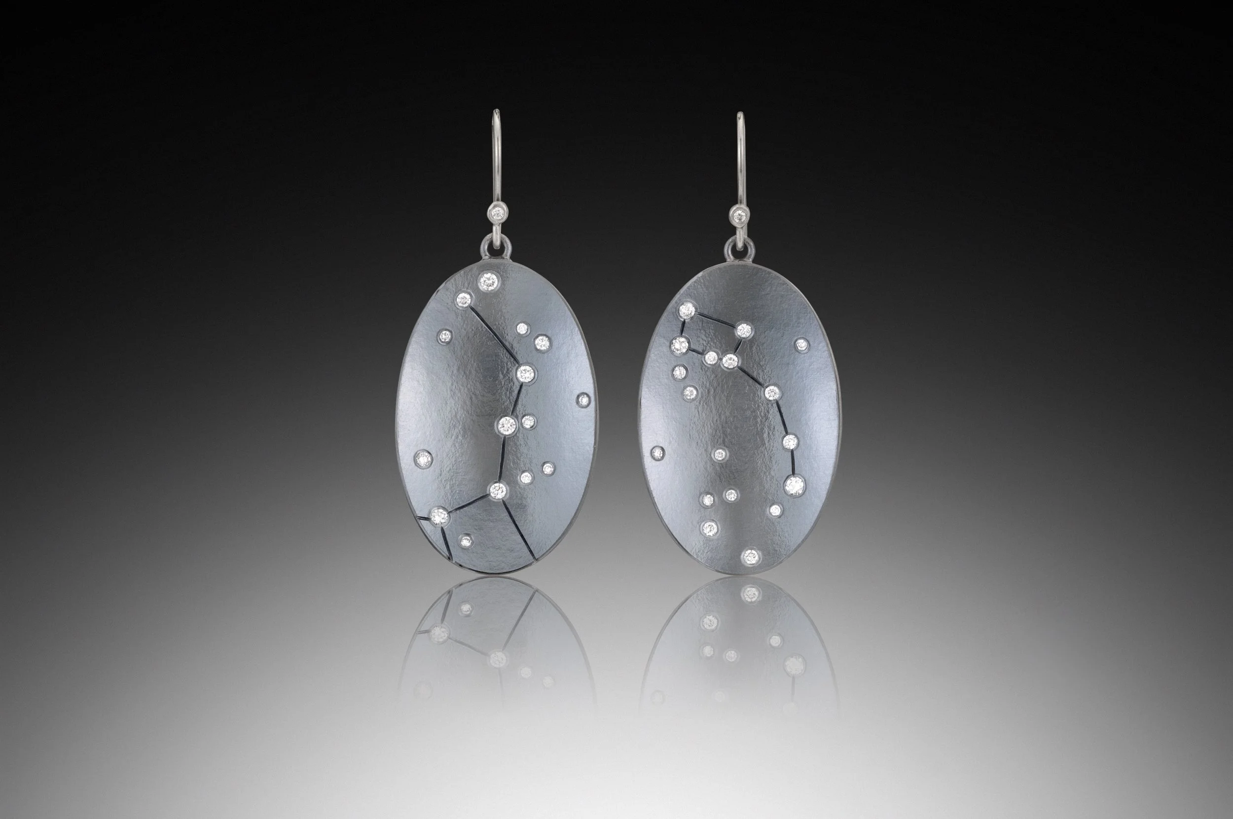 Concave Oval Dippers Earrings