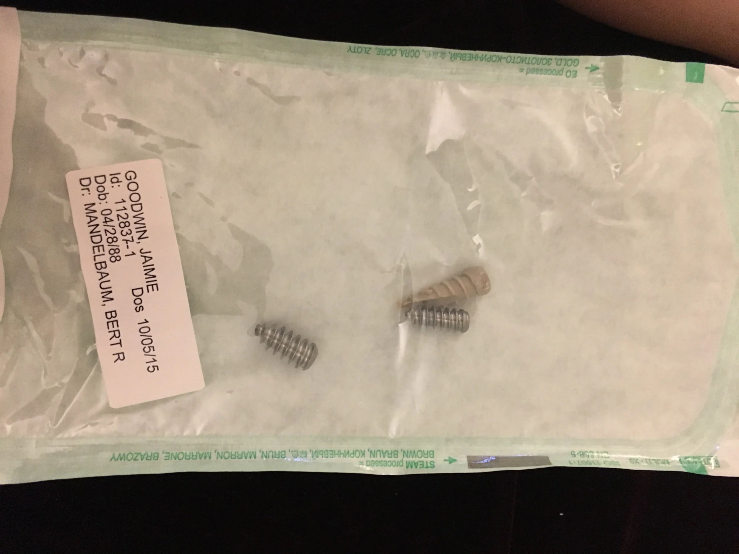 These were in my knee.....