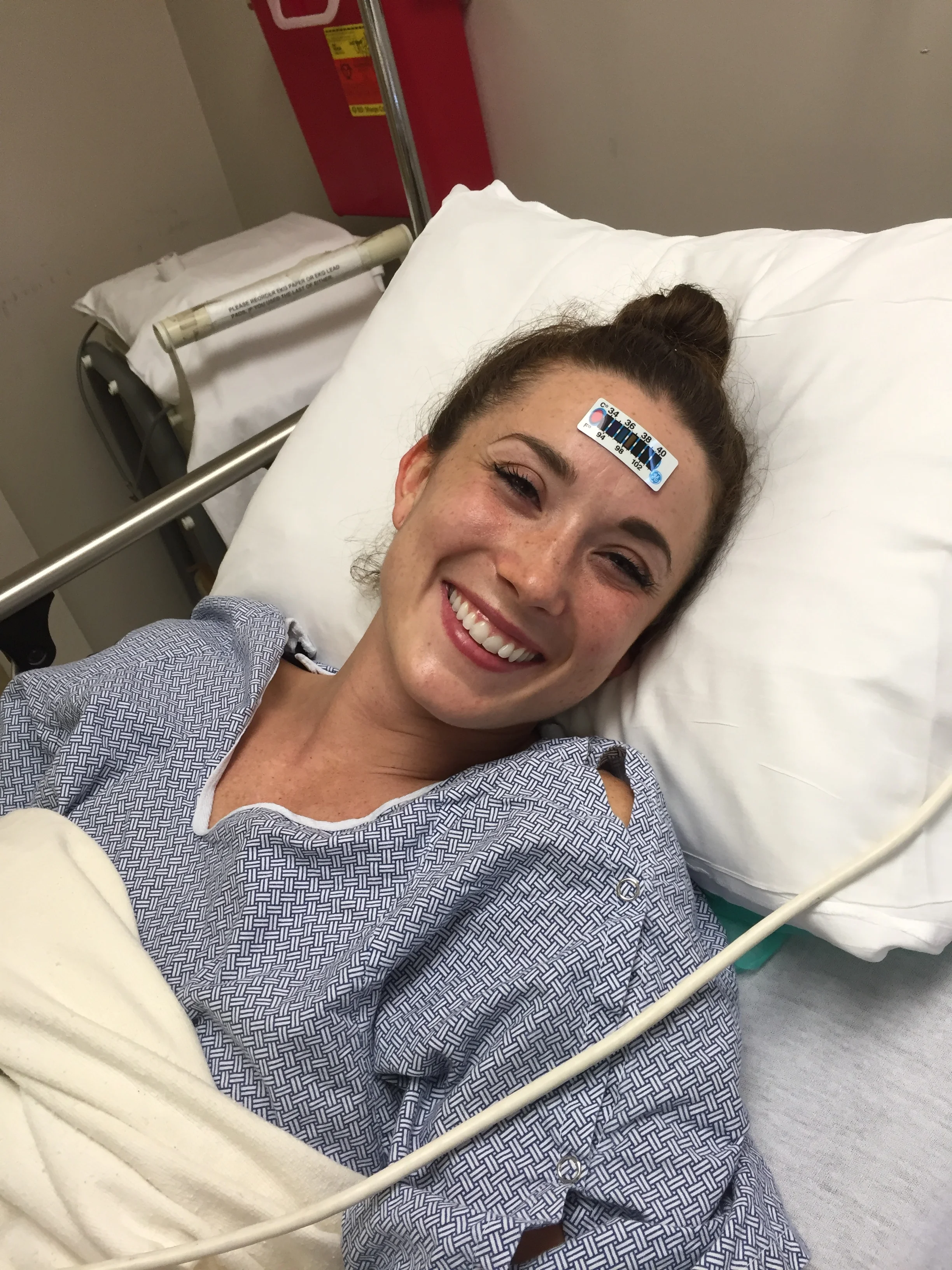 Happiest surgical patient ever....