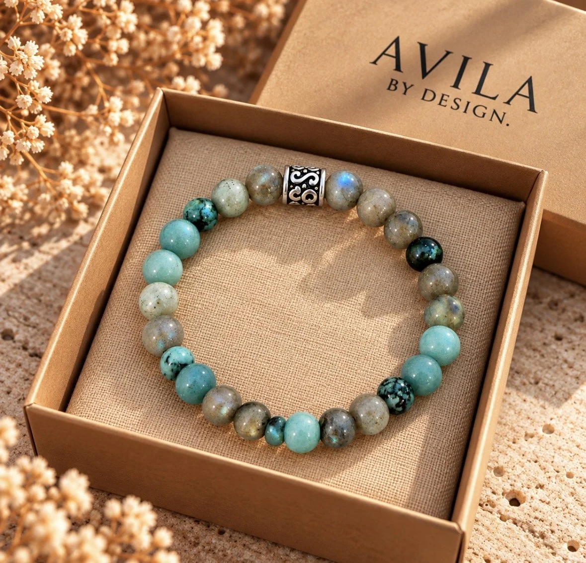 Taurus Birthstone Bracelet, Emerald Nephrite Jade Labradorite, Taurus Zodiac Gift for Her, Handmade Gemstone Jewelry