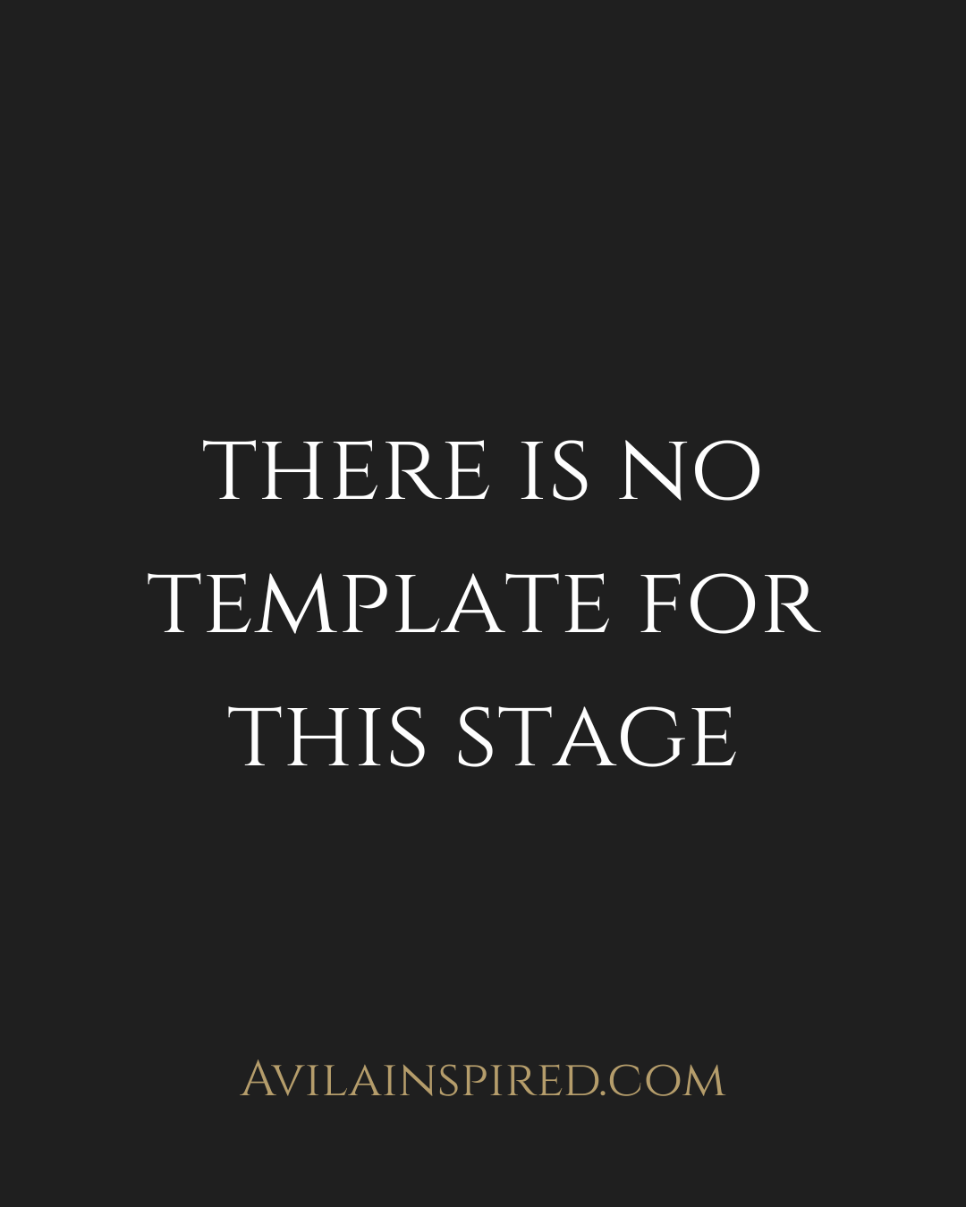 Rebuilding a Life Without a Template