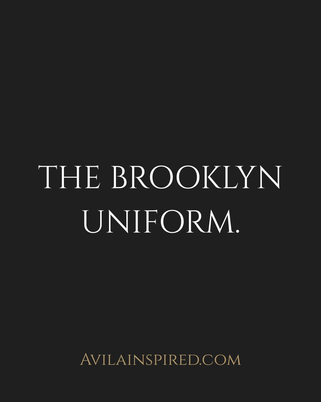 THE BROOKLYN UNIFORM.