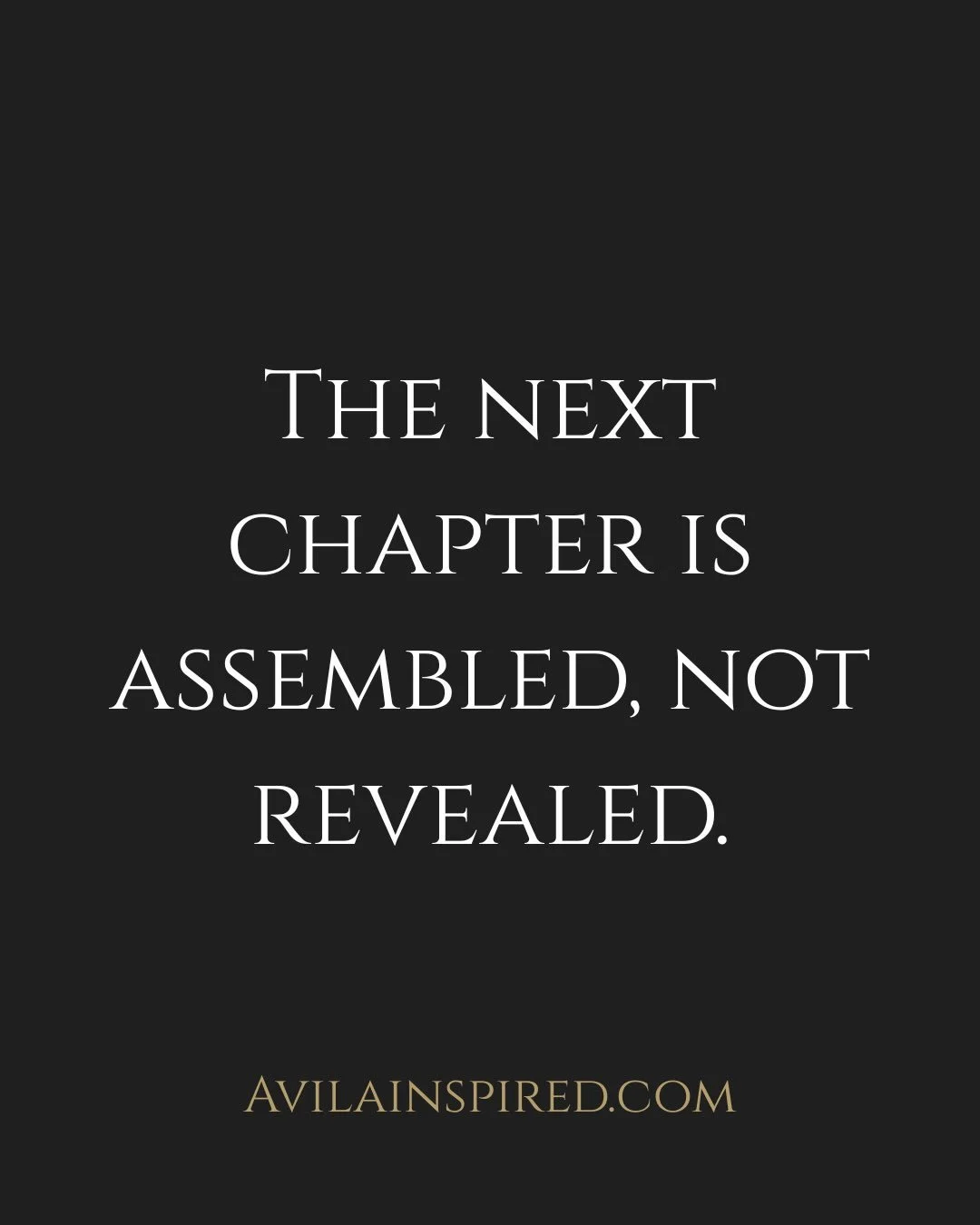 After you name the thing, you wait for clarity to follow. The full picture&hellip;the &ldquo;obvious&rdquo; next move. The moment where everything resolves. But, it does not work that way.

What works is closer to the opposite. Set the intention clea