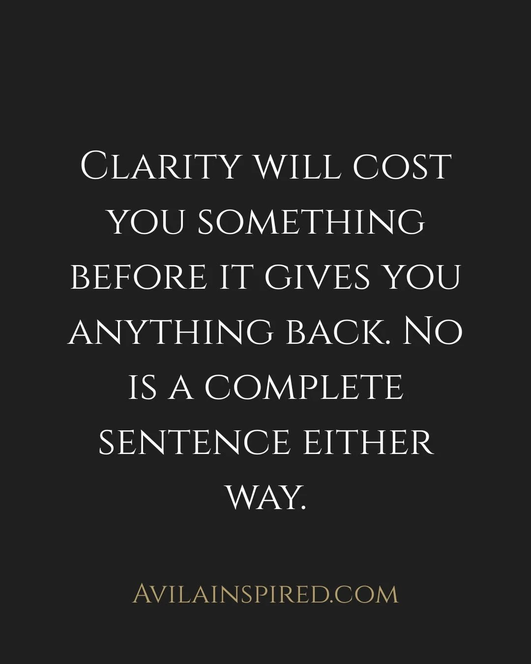 Before tomorrow, two things worth rereading.

The Price of Being Clear is about what it actually costs once you stop avoiding the truth you already know. Boundaries Are the New Branding is about what you start refusing once you&rsquo;ve paid that pri