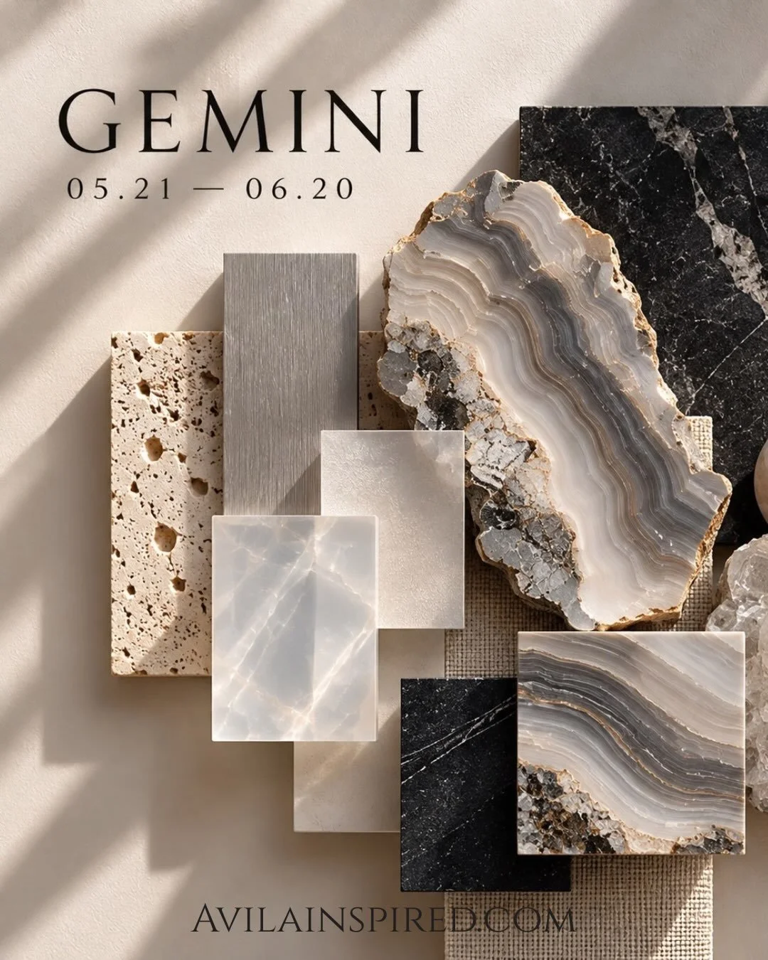 I have always been drawn to the way different materials work together, especially the contrast, the unexpected combinations, and the things that make each one distinct.

Gemini is one of twelve interpretations I have been working on. More to come. 🤍