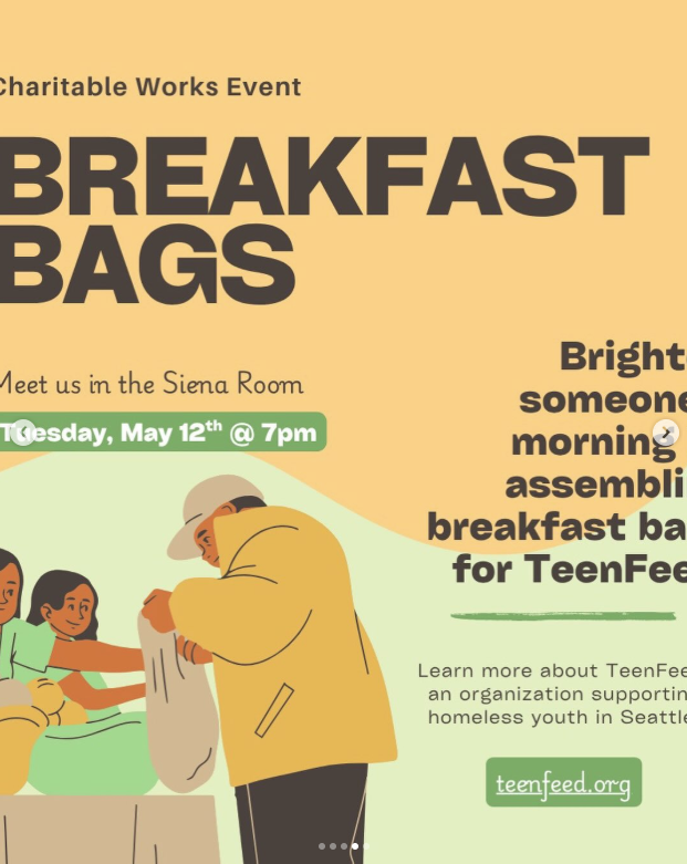 Charitable Works: Breakfast Bags for Teen Feed