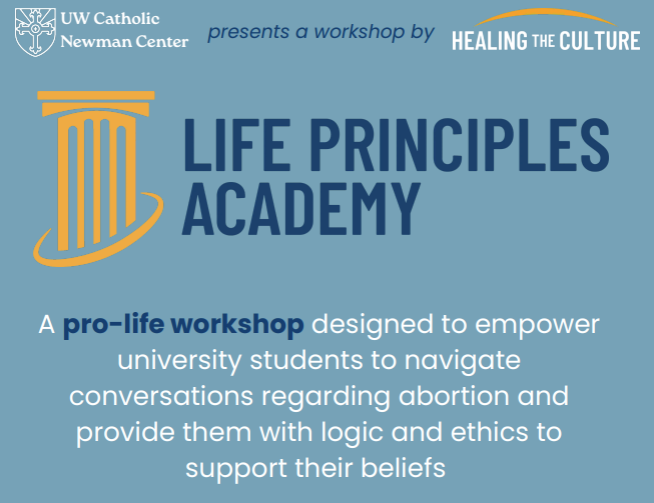 Healing the Culture Pro-Life Workshop