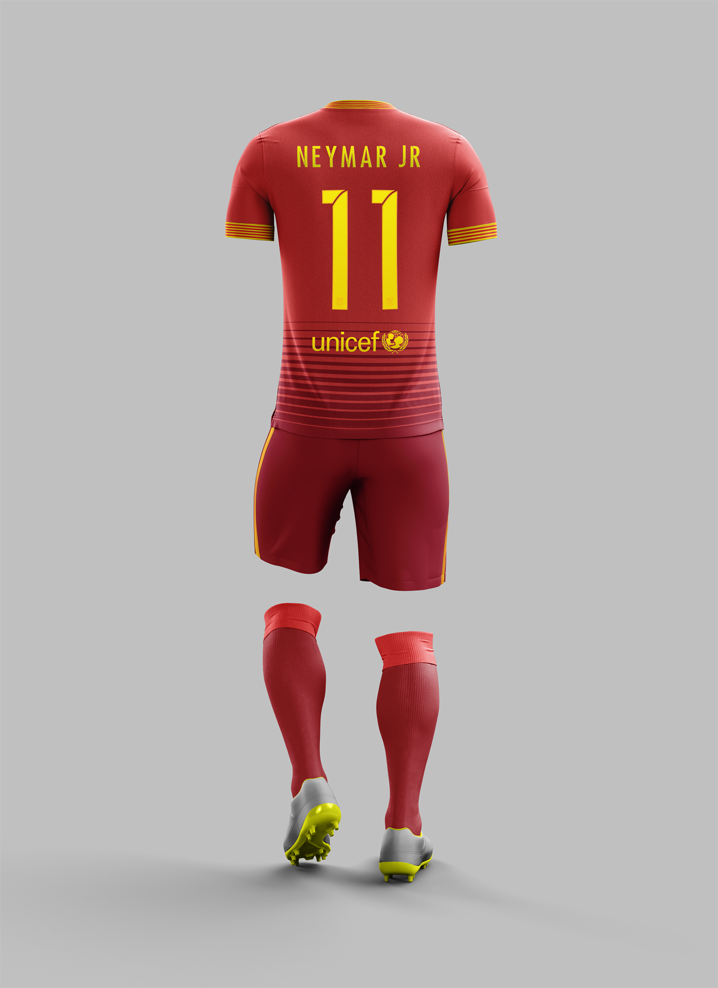 red barcelona jersey