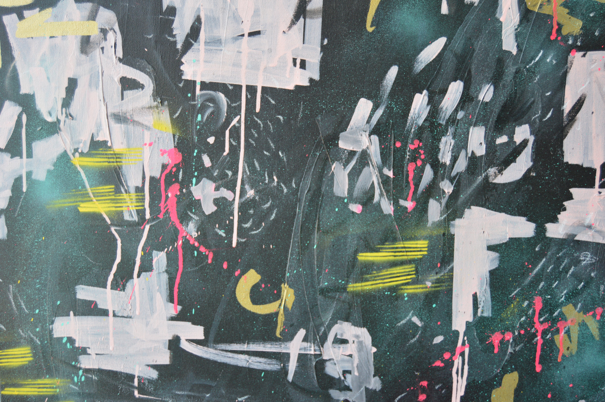 abstractpainting pink and black punk.black.closeup.jenmeyer.2015.24x30x1.5.jpg