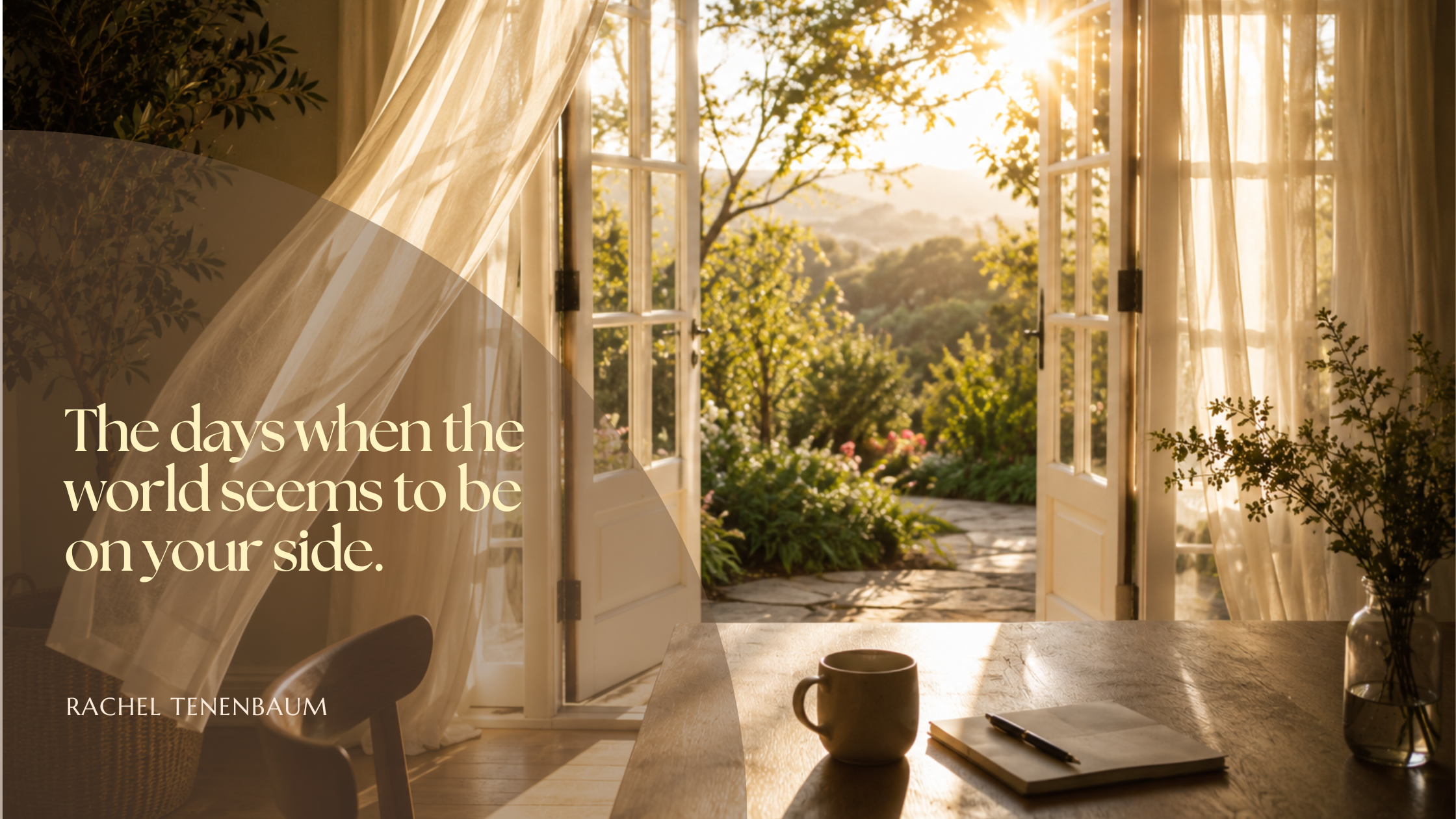 The days when the world seems to be on your side.
