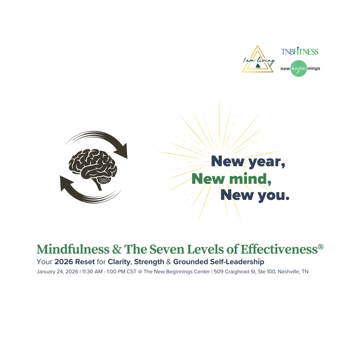 Mindfulness & The Seven Levels of Effectiveness® | Your 2026 Reset for Clarity, Strength & Grounded Self-Leadership