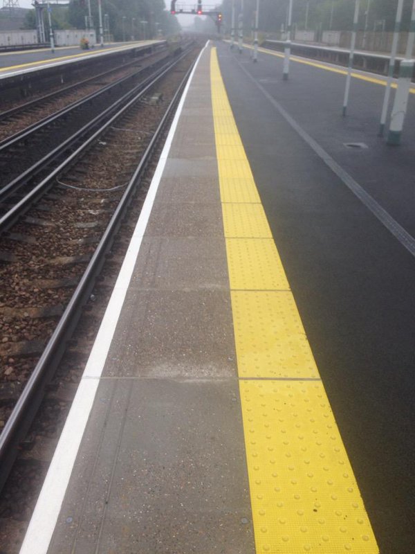 From Andy Lulham on Twitter ( @LulhAndy) : If you're a driver who believes a close pass on a cyclist is 'safe' why not try walking between the yellow & white?