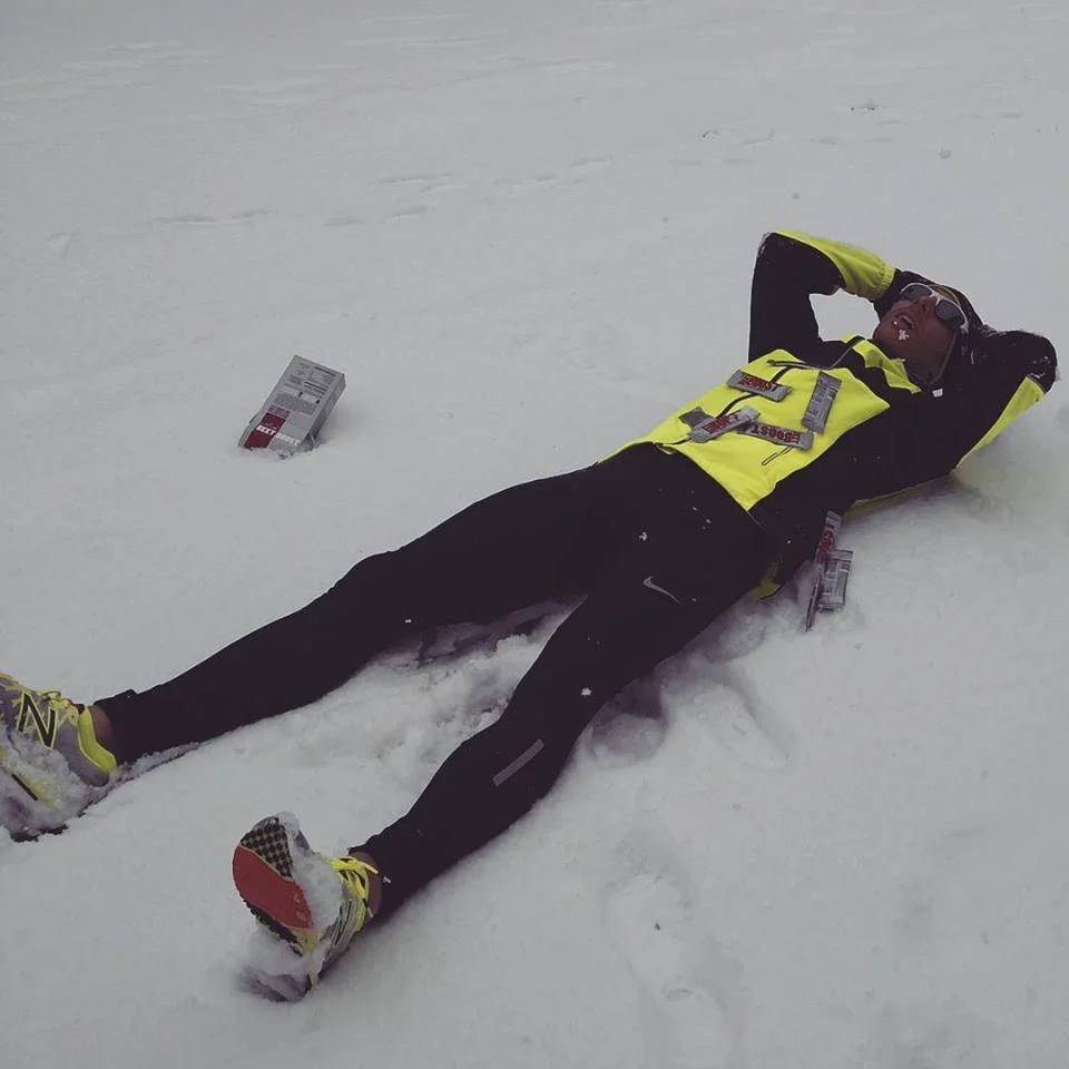 My feet didn't hurt immediately after the run, outside the normal aches that come with running 22 miles in the snow.