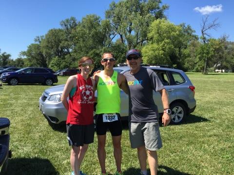  Cousin Britt, me, and dad post-race 