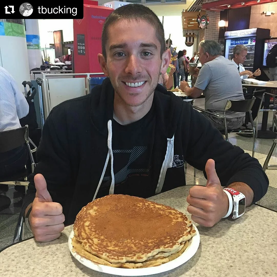 Stopped in Chicago for a giant pancake breakfast :)