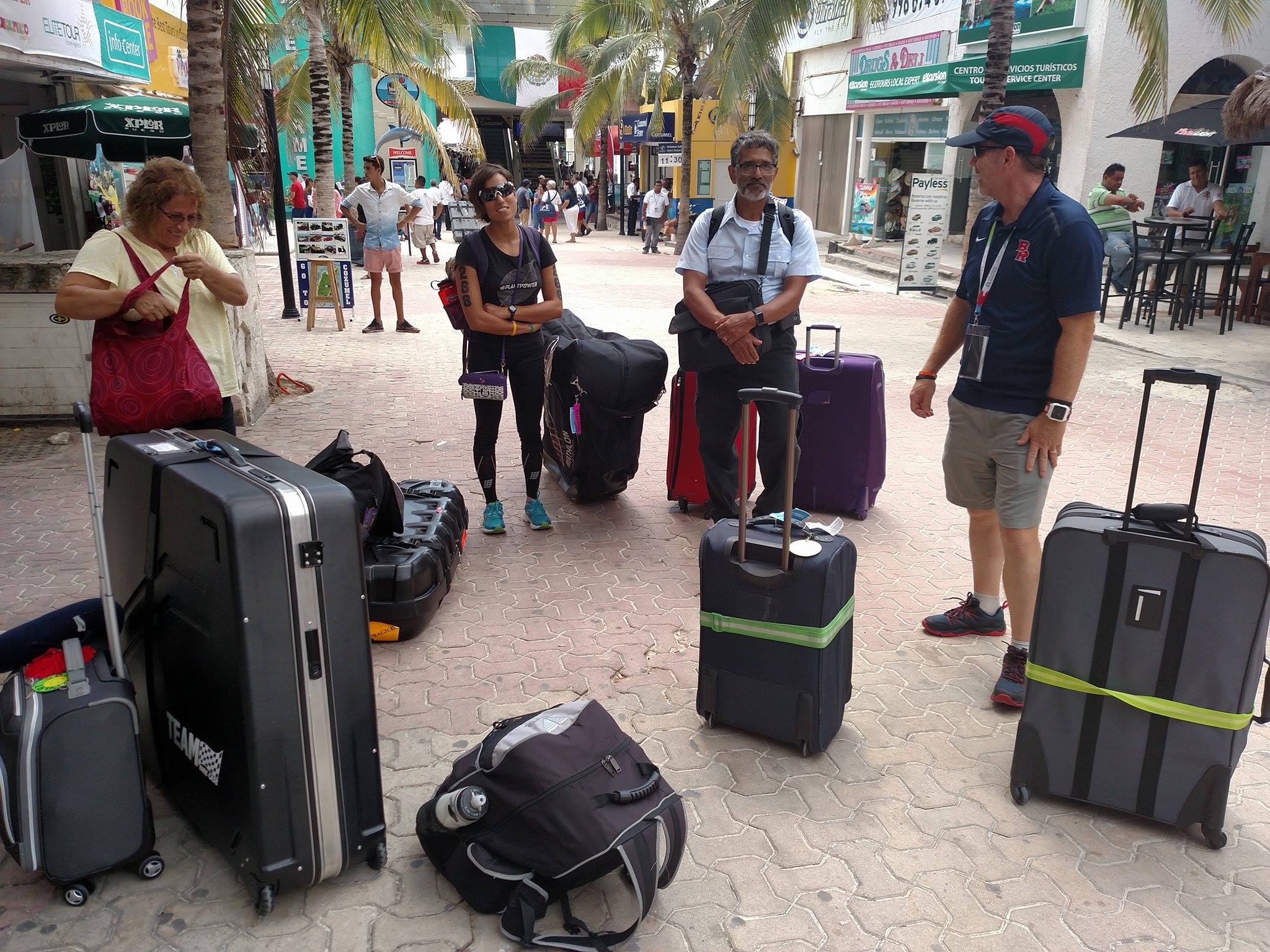 9 bags for 5 people. That's not excessive, right?