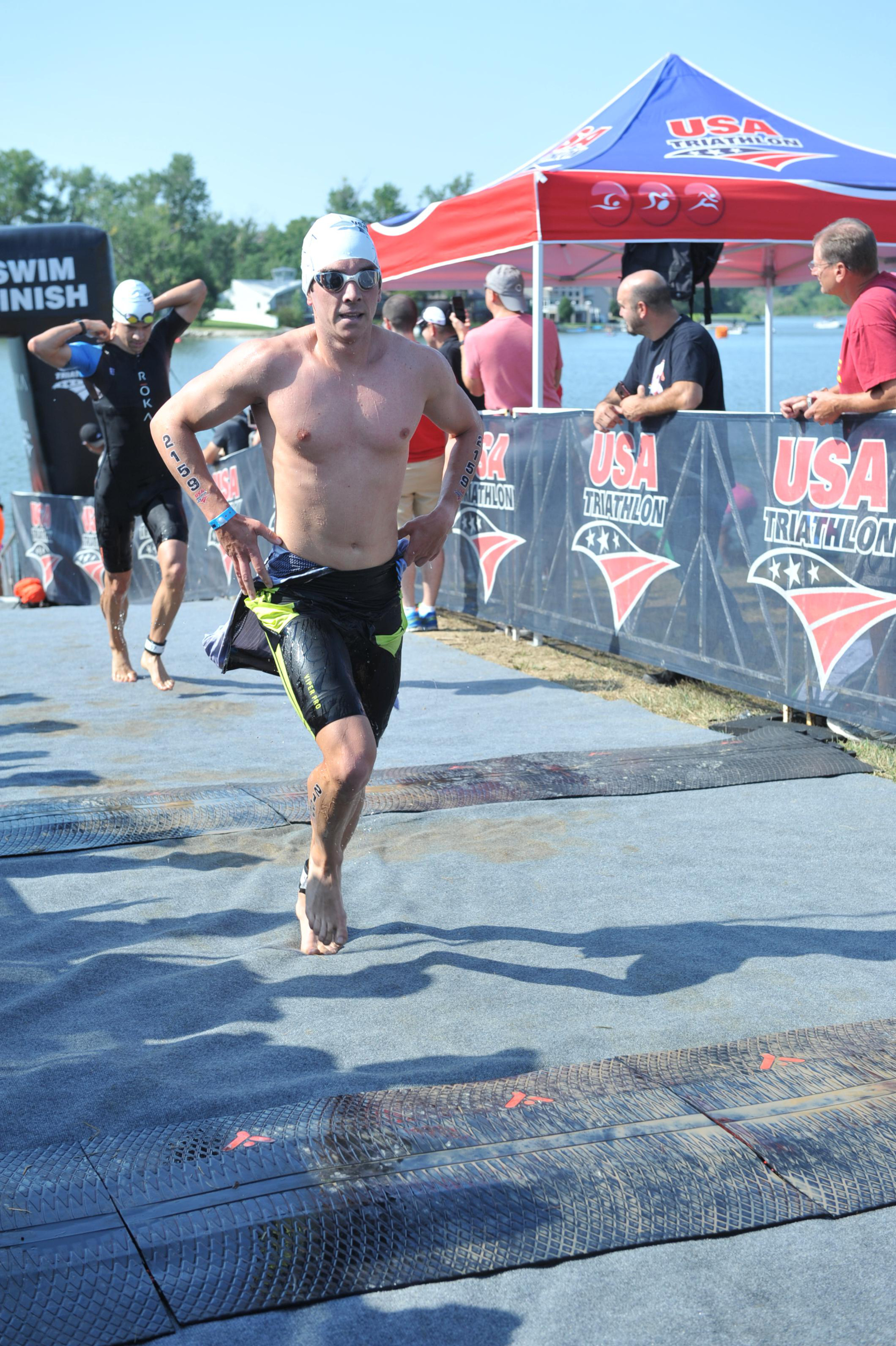 When I first saw this picture, I thought I was the person in the background (EMJ teammate, Kevin Denny). I didn't even recognize myself! I'm definitely not as slim as I was last year. But it just goes to show you that you don't have to be super skinny to be fast. Also, I'm hoping some of it was the lighting and they say the camera adds 10 pounds 😜 