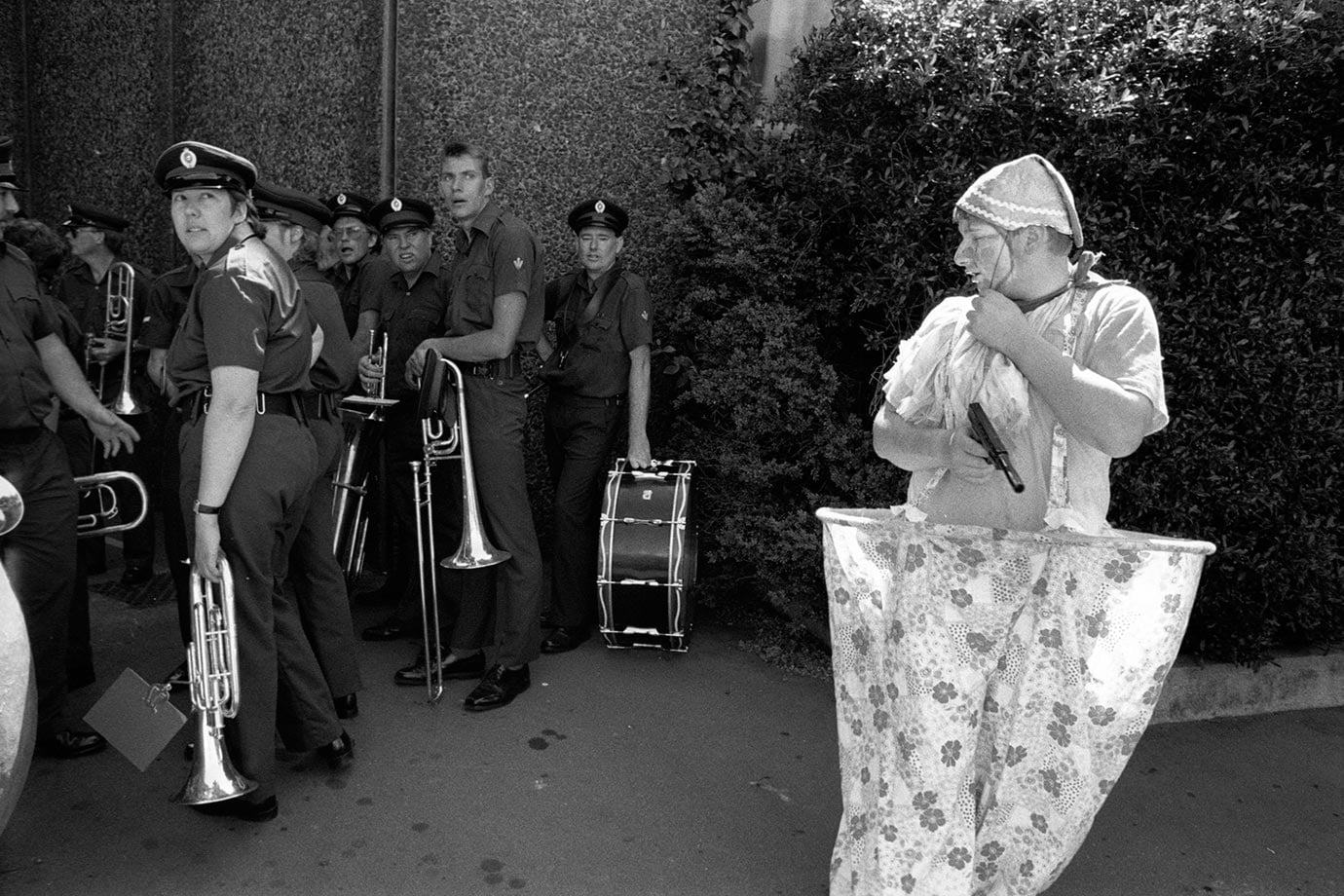 Santa Parade, Christchurch, 1989, Bruce Foster, NZ