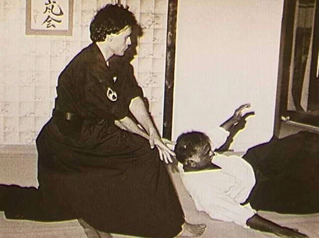 Sastri Sensei (right) training under the tutelage of Vilaire Sensei (left).