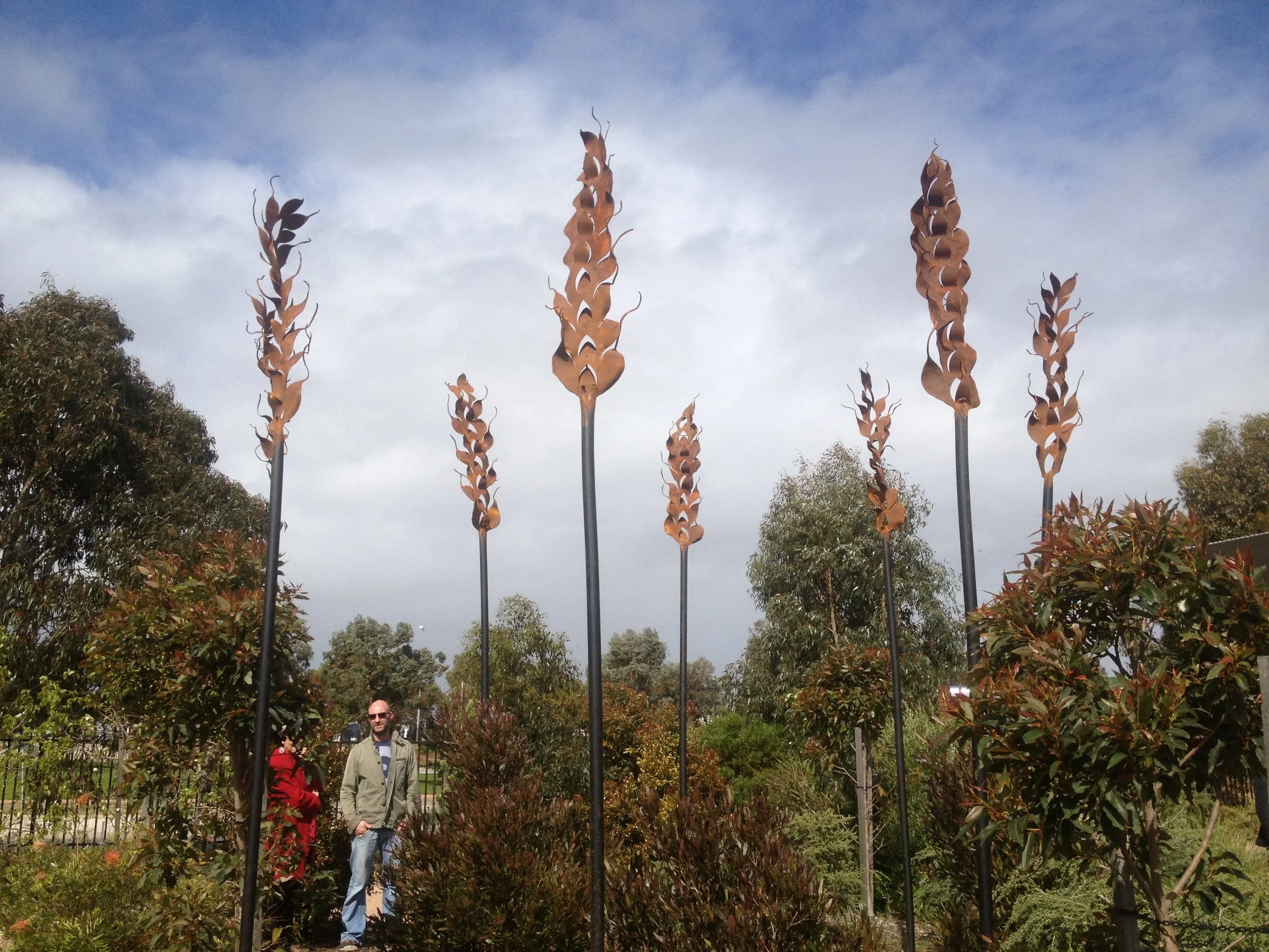 Wheat Sculptures for All Saints Primary School Sculpture A Small Art Factory.JPG