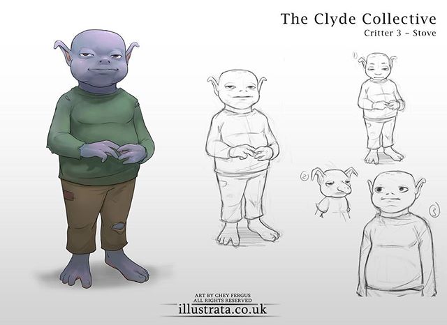 The Clyde Collective! A cute something that came out of NDA a little while ago. This one's 'Stove'. A lovable laid back fellow that I honestly wish I was more like. I wish to be round. And laid back.  Mostly round.