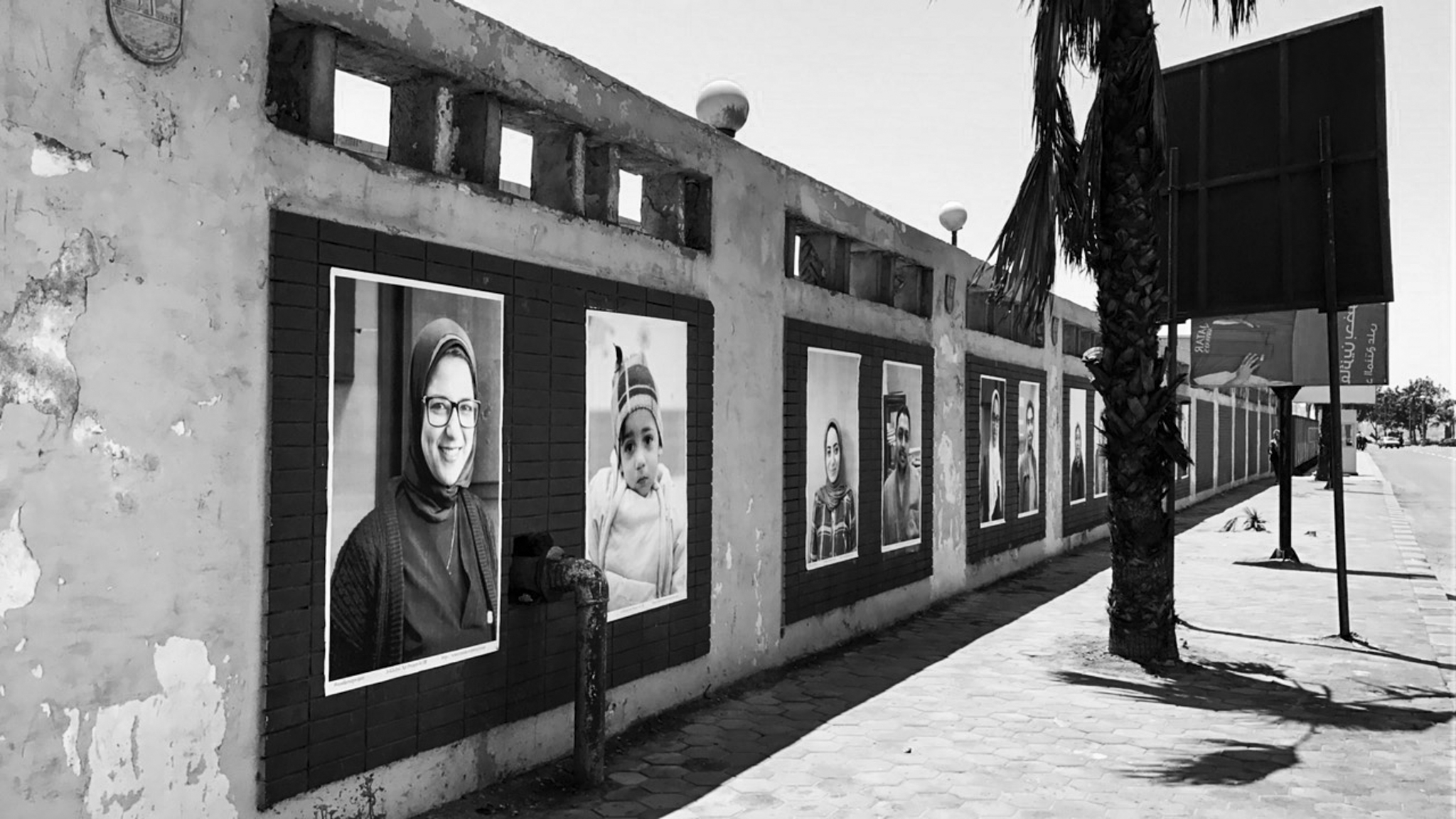  Each portrait carrying a timeline behind it and reflecting the community of the Hospital... 