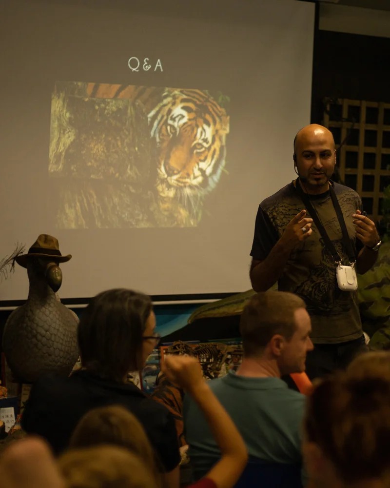 It was heartwarming to see so much interest and love for tigers from the next generation. The quality of questions was fantastic.