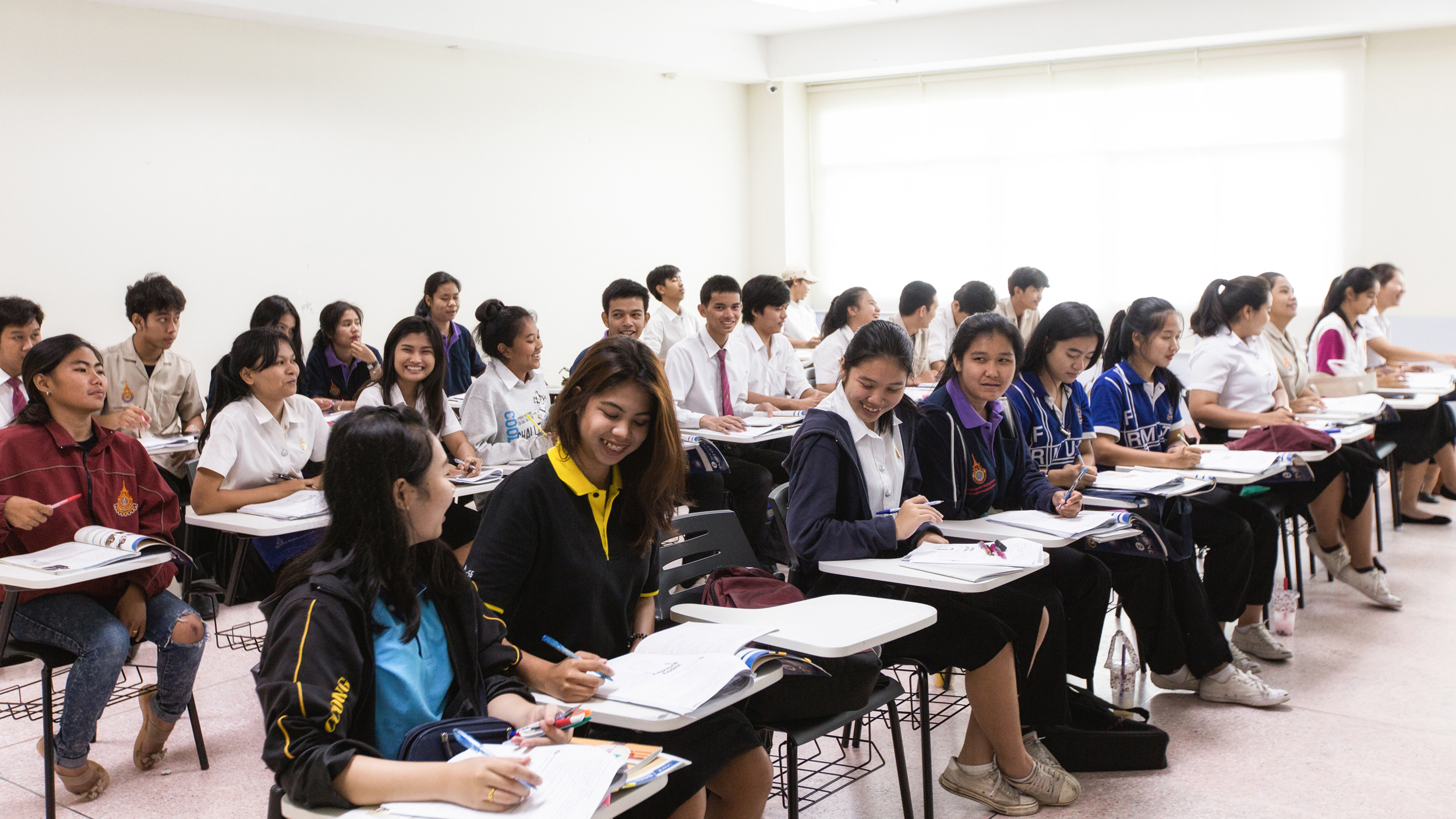  Students in the Rajamangala University of Technology Thanyaburi learn practical skills sought after by industries that make them employable. 