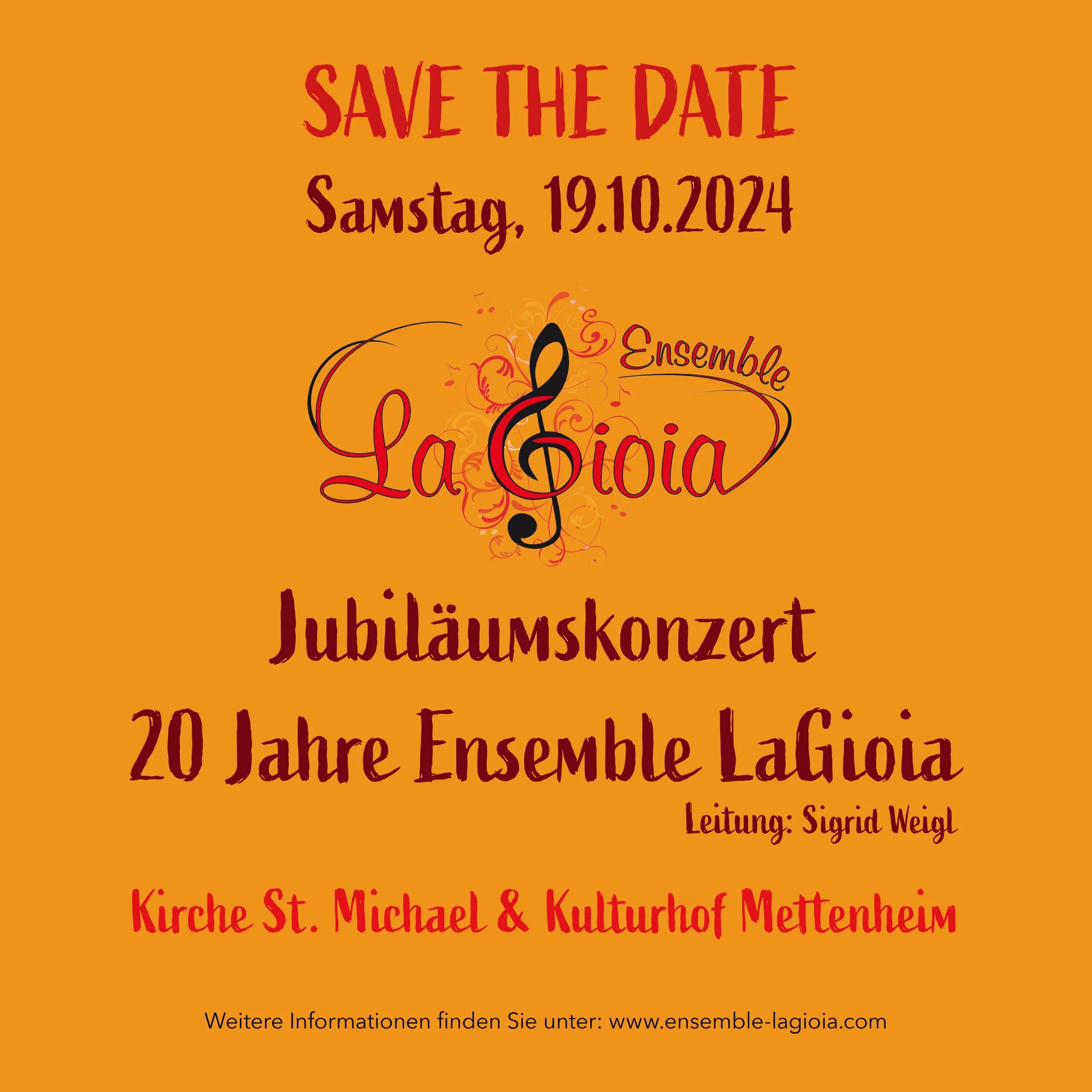 Jubiläumskonzert - 20 Jahre LaGioia