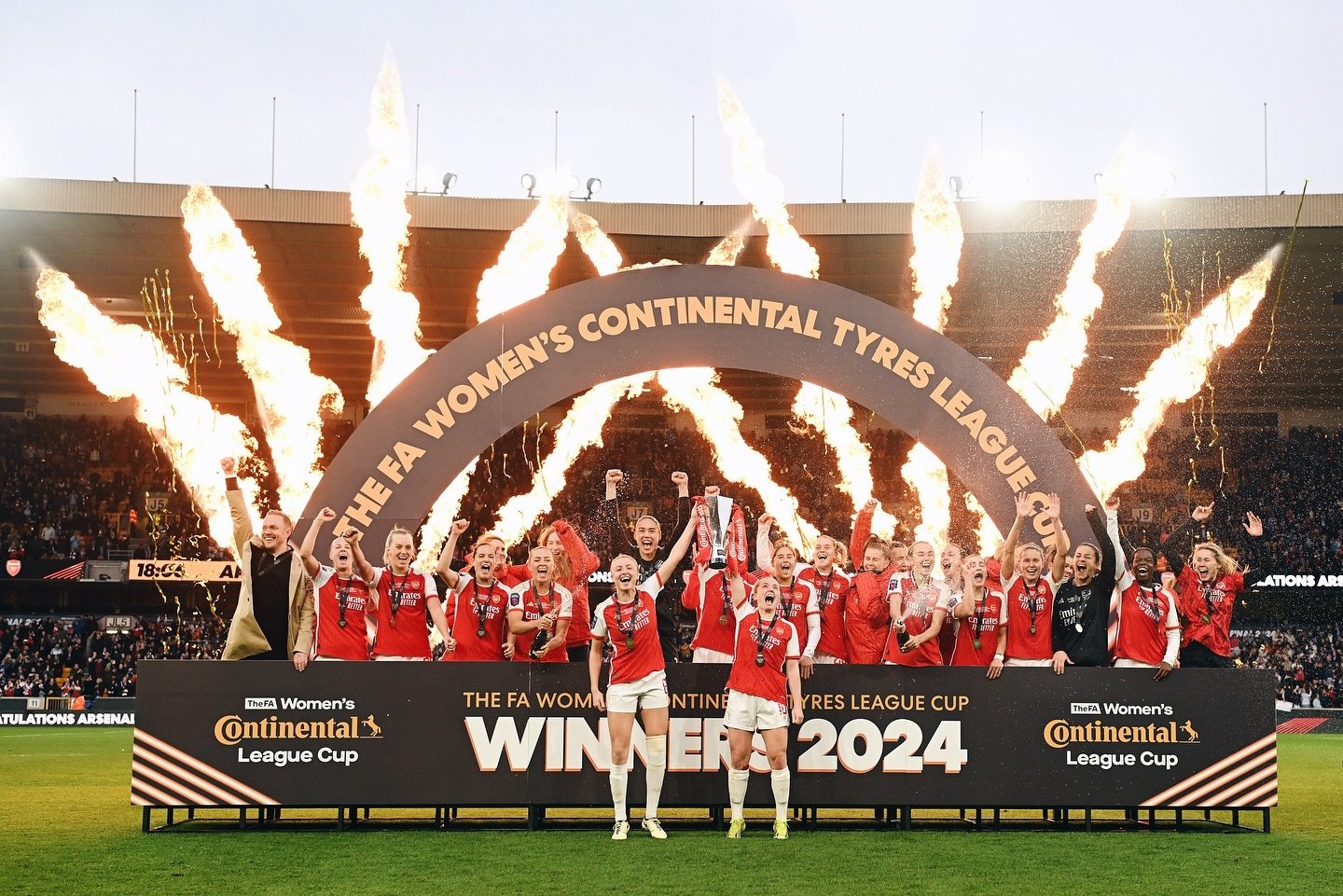 Conti Cup Champions 2024 🏆🔴👏🏼

📷 for @arsenalwfc 
 
#Arsenal #AFC #AWFC #ContiCup #football