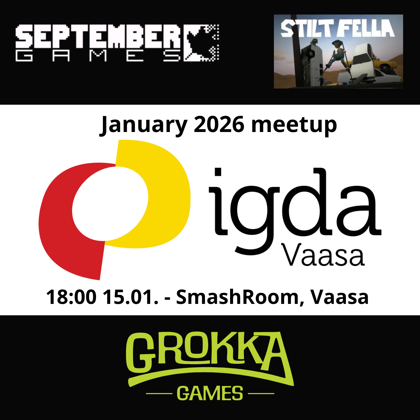 IGDA Vaasa Monthly Meetup - January 2026