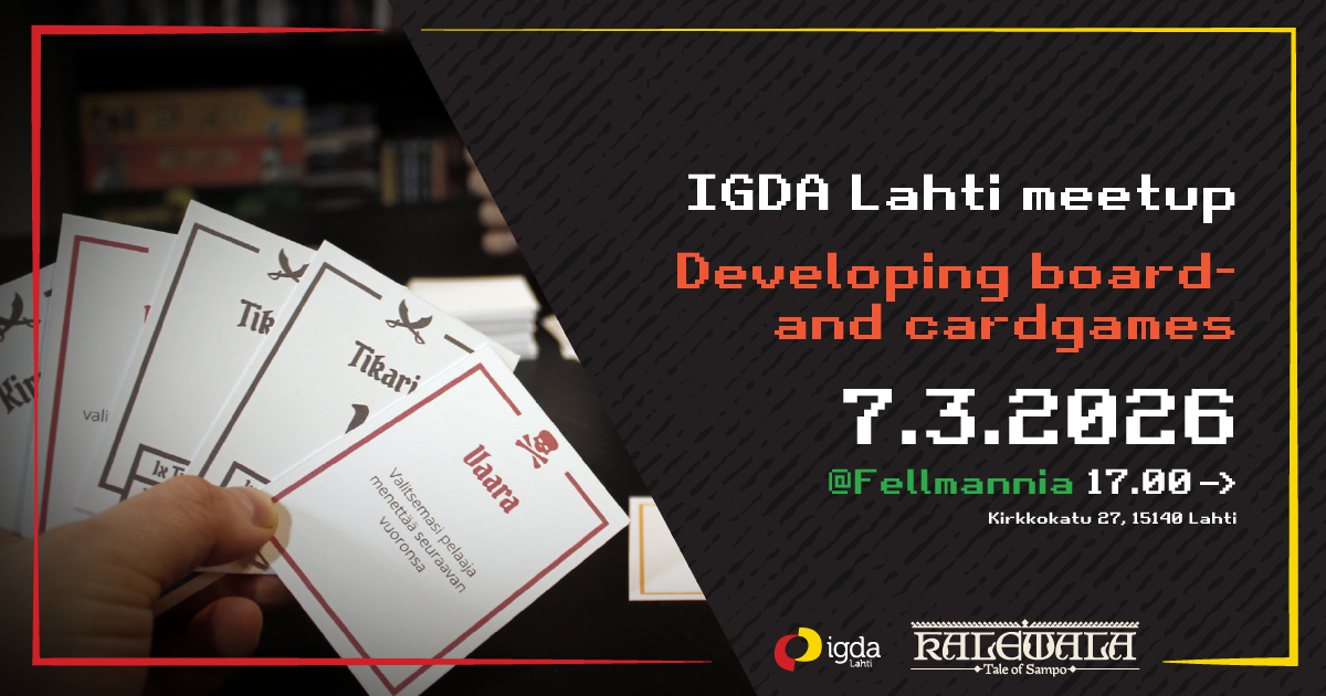 IGDA Lahti March Meetup - Board Games