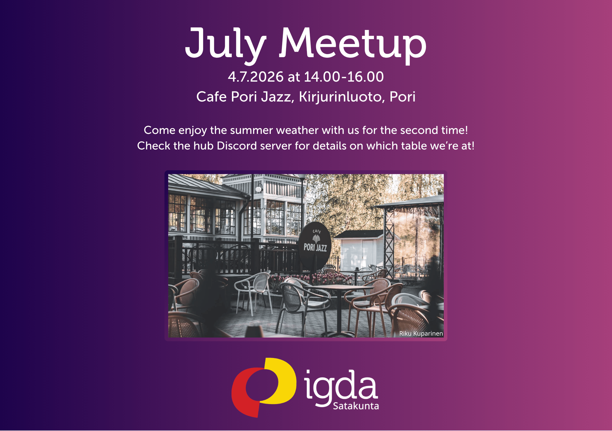 IGDA Satakunta July Meetup