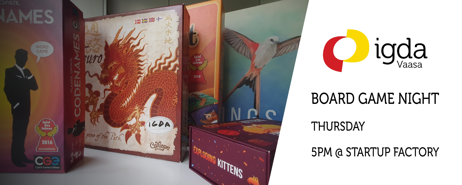 IGDA Vaasa Board Games Night - August 2026